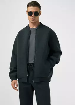 Бомбер на молнии, Серый