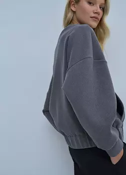 Бомбер на молнии, Серый