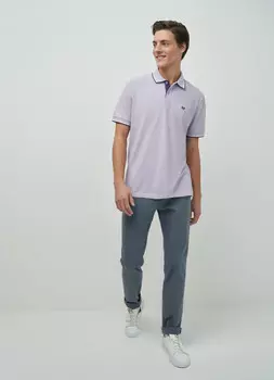 Брюки «5 карманов» Slim из твила, Серый