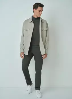 Брюки «5 карманов» Slim, Коричневый