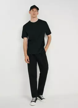 Брюки Balloon из твила, Черный