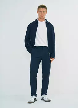 Брюки c микрорисунком, Синий