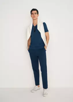 Брюки-чиносы Carrot, Голубой