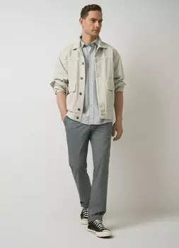 Брюки-чиносы из твила, Зеленый