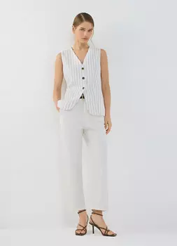 Брюки-чиносы с поясом, Белый