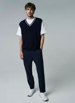 Брюки-чиносы, Синий