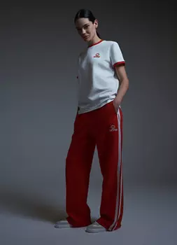 Брюки ИГРЫ O'STIN x Кинопоиск, Красный