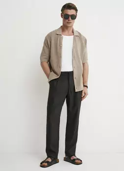 Брюки из лиоцелла, Коричневый