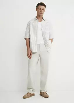 Брюки из микротвила, Белый