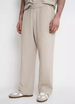 Брюки из муслина, Бежевый