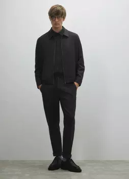 Брюки из смесовой шерсти, Серый