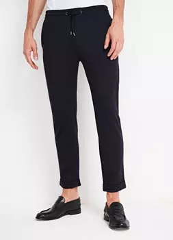 Брюки из структурного трикотажа, Синий