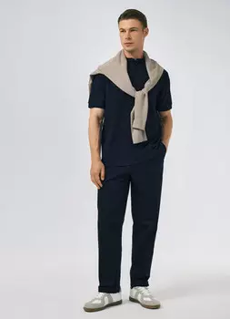 Брюки из твила, Синий