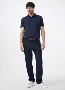 Брюки изо льна, Синий