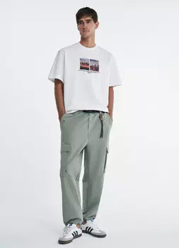 Брюки карго из технологичной ткани O'STIN х Экспедиция, Зеленый