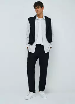 Брюки прямого кроя, Черный