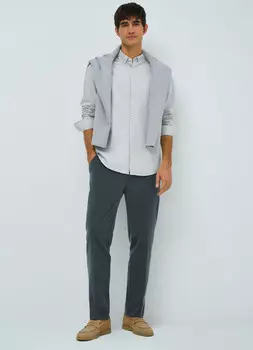 Брюки прямого кроя, Серый