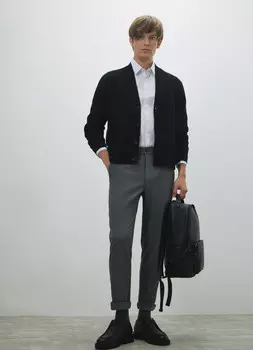 Брюки с эластичным поясом, Серый