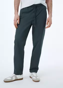 Брюки с эластичным поясом, Зеленый