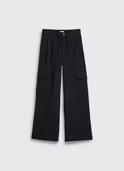 Брюки с карго-карманами для девочек, Черный