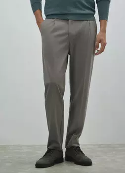 Брюки со стрелками, Бежевый