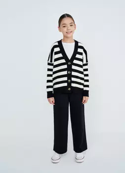 Брюки трикотажные для девочек, Черный