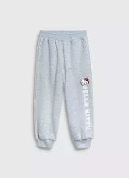 Брюки трикотажные для девочек, Серый