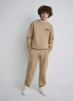 Брюки трикотажные для мальчиков, Бежевый