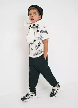 Брюки трикотажные для мальчиков, Черный