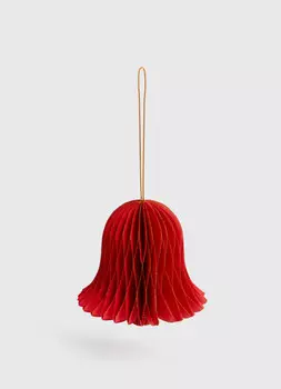 Бумажная ёлочная игрушка, Красный