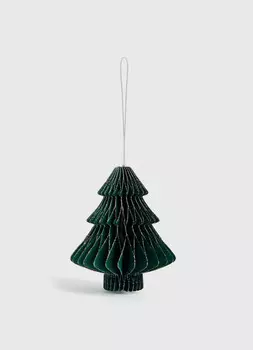 Бумажная ёлочная игрушка, Серый