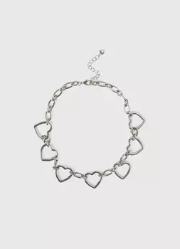 Цепочка с подвеской для девочек, Серебряный