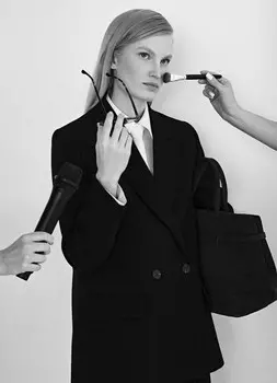 Двубортный жакет, Черный