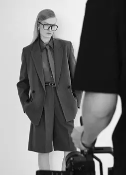 Двубортный жакет, Серый