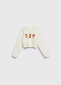 Джемпер для девочек, Белый