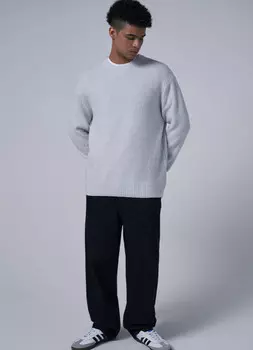 Джемпер из фактурной пряжи, Белый