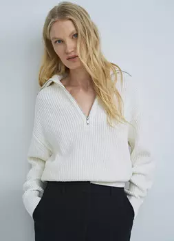 Джемпер на молнии, Белый