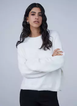 Джемпер оверсайз, Бежевый