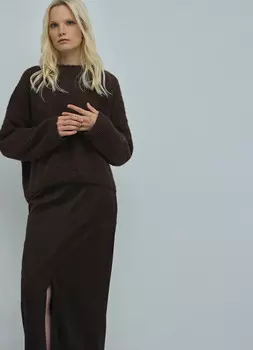 Джемпер оверсайз, Коричневый