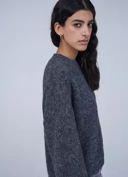 Джемпер оверсайз, Серый