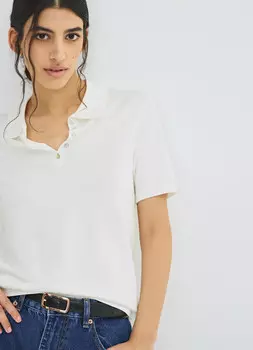 Джемпер с коротким рукавом, Белый