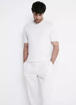 Джемпер с коротким рукавом, Белый