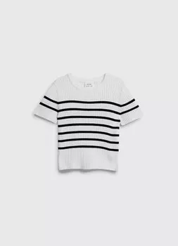 Джемпер с коротким рукавом для девочек, Белый