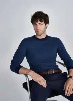 Джемпер с вискозой, Синий