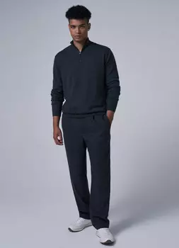 Джемпер с воротником на молнии, Серый