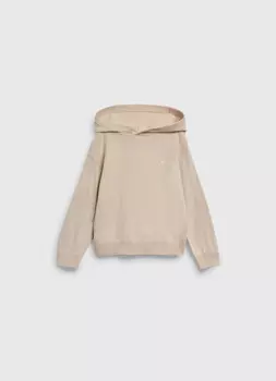 Вязаное худи для девочек, Бежевый
