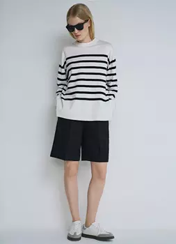 Джемпер в полоску, Белый