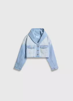 Джинсовая куртка для девочек, Голубой