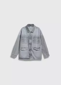 Джинсовая куртка для мальчиков, Серый