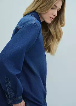 Джинсовая рубашка, Синий